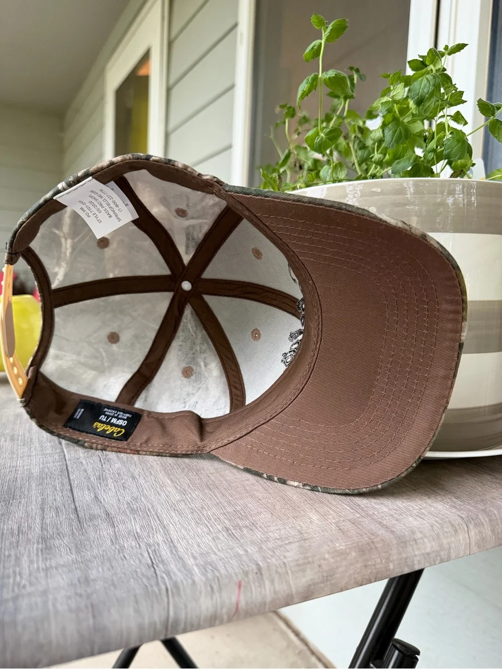Cabela's Camouflage Baseball Cap in Green and Brown OSFM